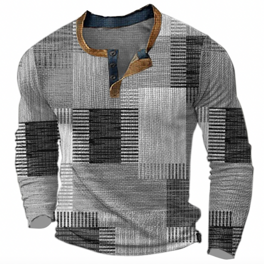 "Pull homme moderne, maille texturée, élégant et confortable, idéal avec jean ou pantalon, pour tenue chic quotidienne."