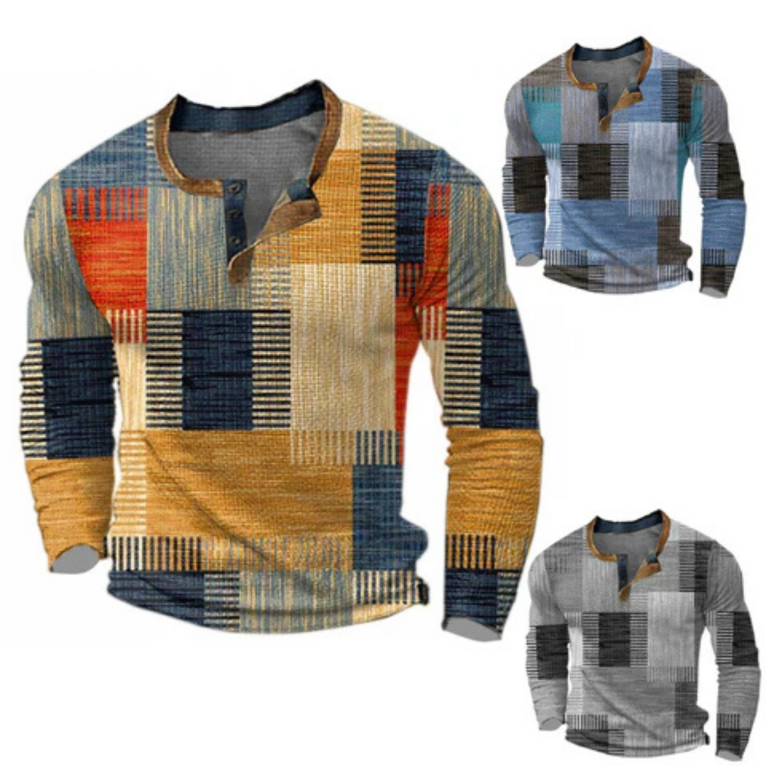 "Pull homme moderne, maille texturée, élégant et confortable, idéal avec jean ou pantalon, pour tenue chic quotidienne."