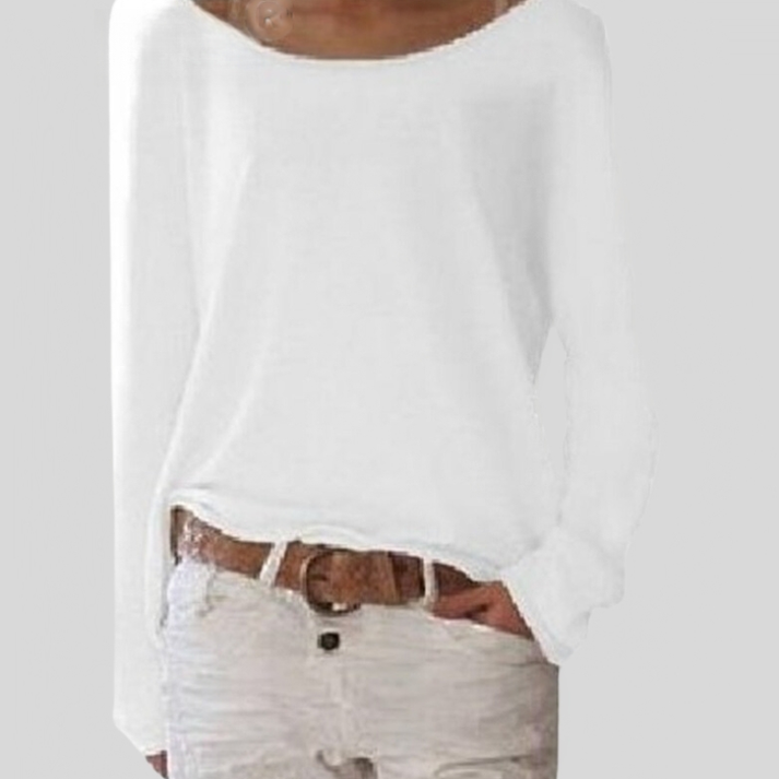 "Pull léger élégant femme à col rond, tissu doux, couleurs variées, style sophistiqué, confort optimal, tailles XS à 4XL"