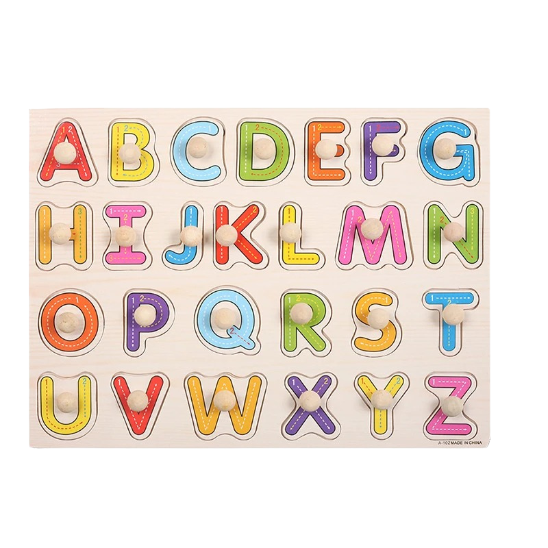 "Puzzle éducatif coloré pour enfants avec motifs animaux et fruits, idéal pour le développement cognitif précoce."