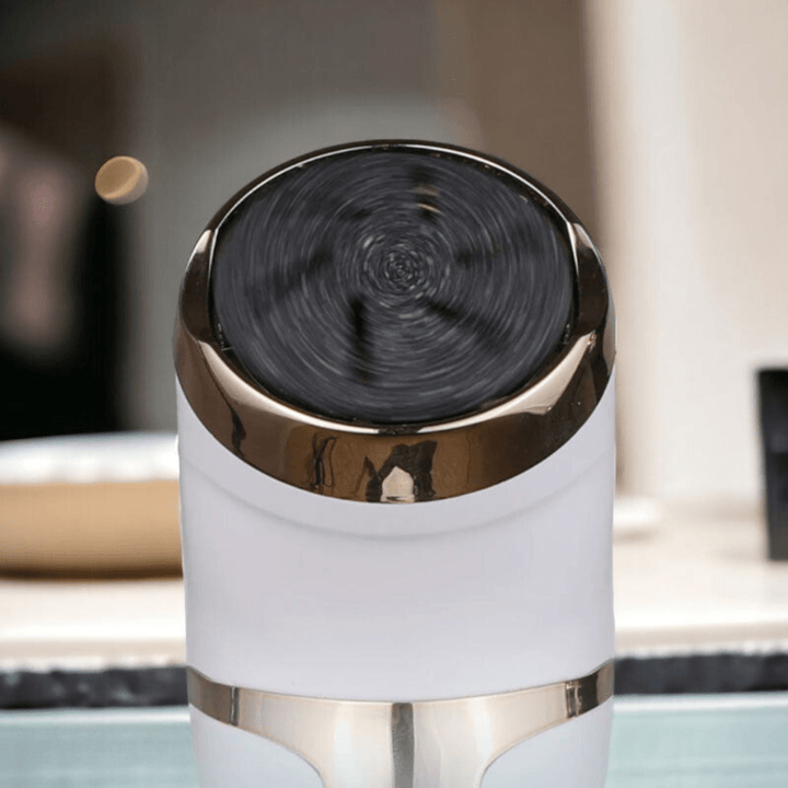 "Râpe à pieds électrique rechargeable, enlève callosités, pieds doux, design ergonomique, noir ou blanc"