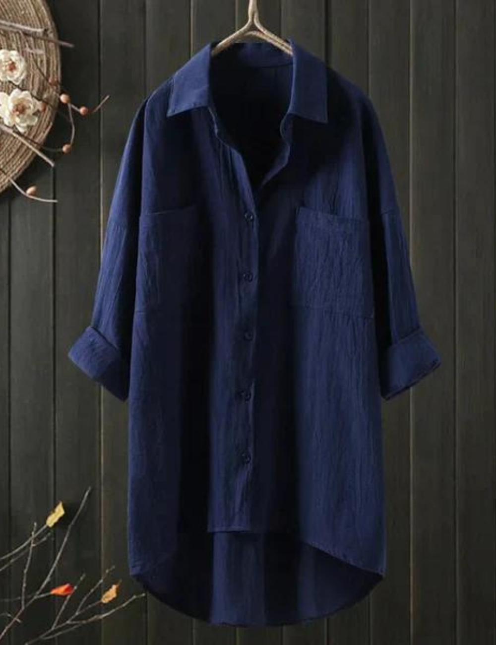 "Robe chemisier d'été Angélique élégante et confortable, coupe fluide décontractée, idéale pour toutes morphologies et occasi