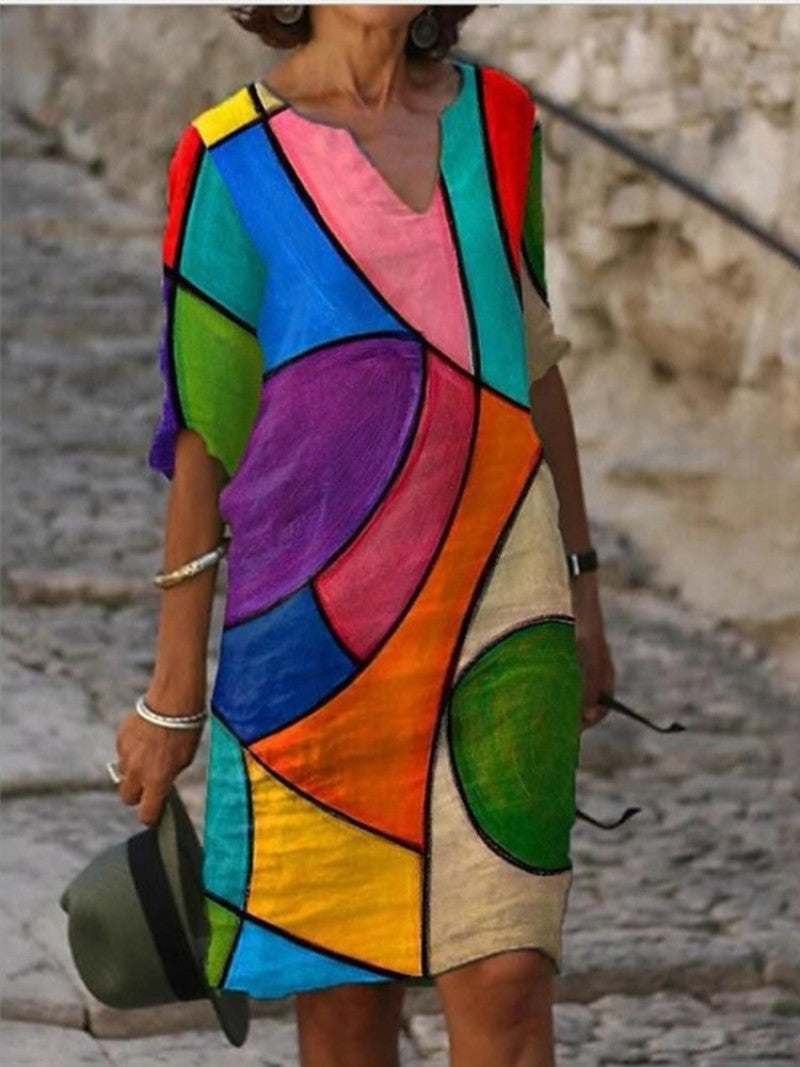"Robe d'été élégante Jet pour femme avec silhouette cintrée et lignes fluides, parfaite pour toutes occasions"