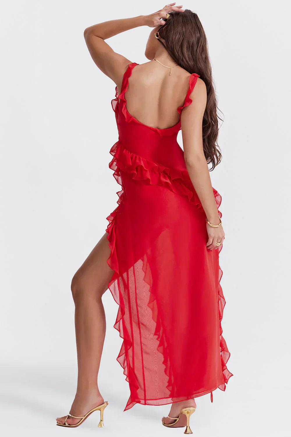 "Robe élégante coupe flatteuse, fermeture éclair, plusieurs couleurs, vue en mouvement, chic et confort"