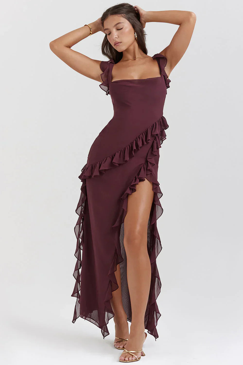 "Robe élégante coupe flatteuse, fermeture éclair, plusieurs couleurs, vue en mouvement, chic et confort"