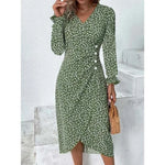 Chemise verte à manches longues