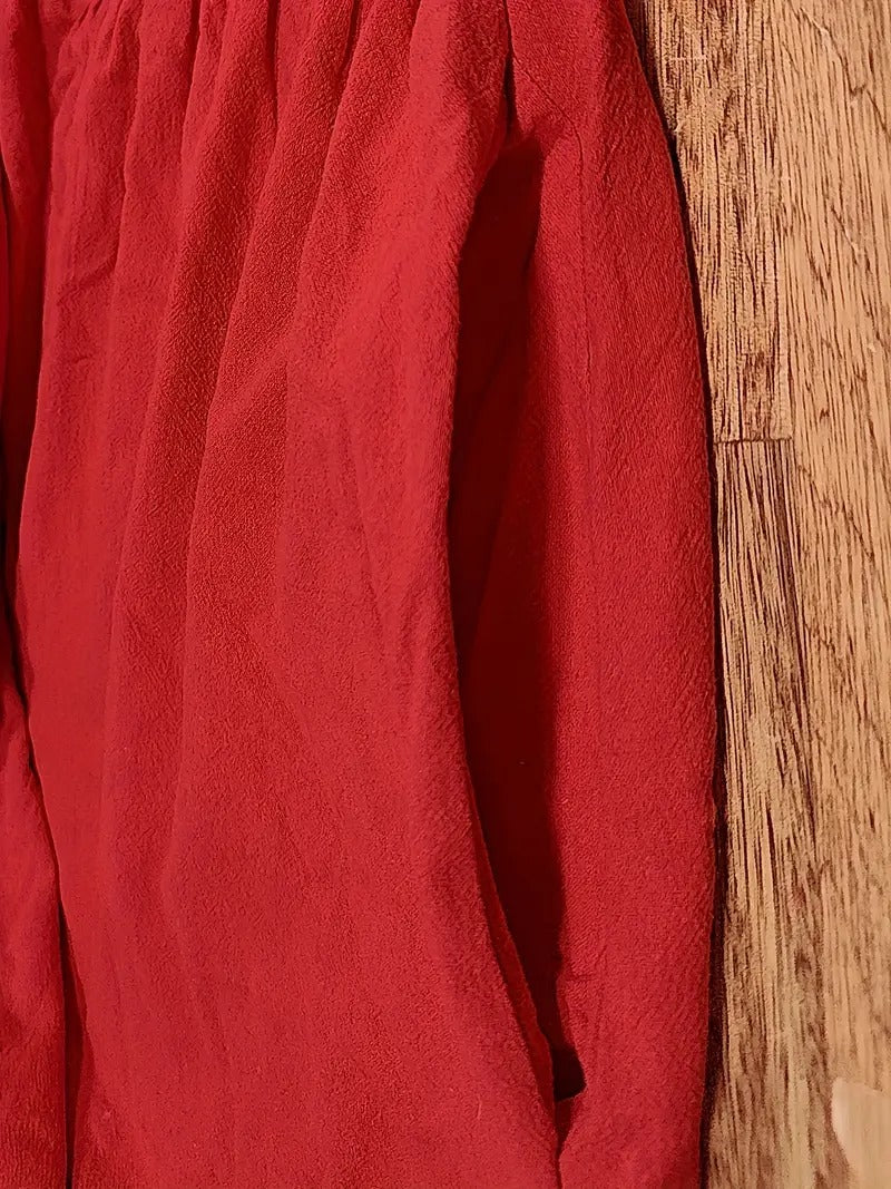 "Robe lin premium élégante avec poches, coupe flatteuse, couleurs variées, adaptée toutes saisons, confort assuré."