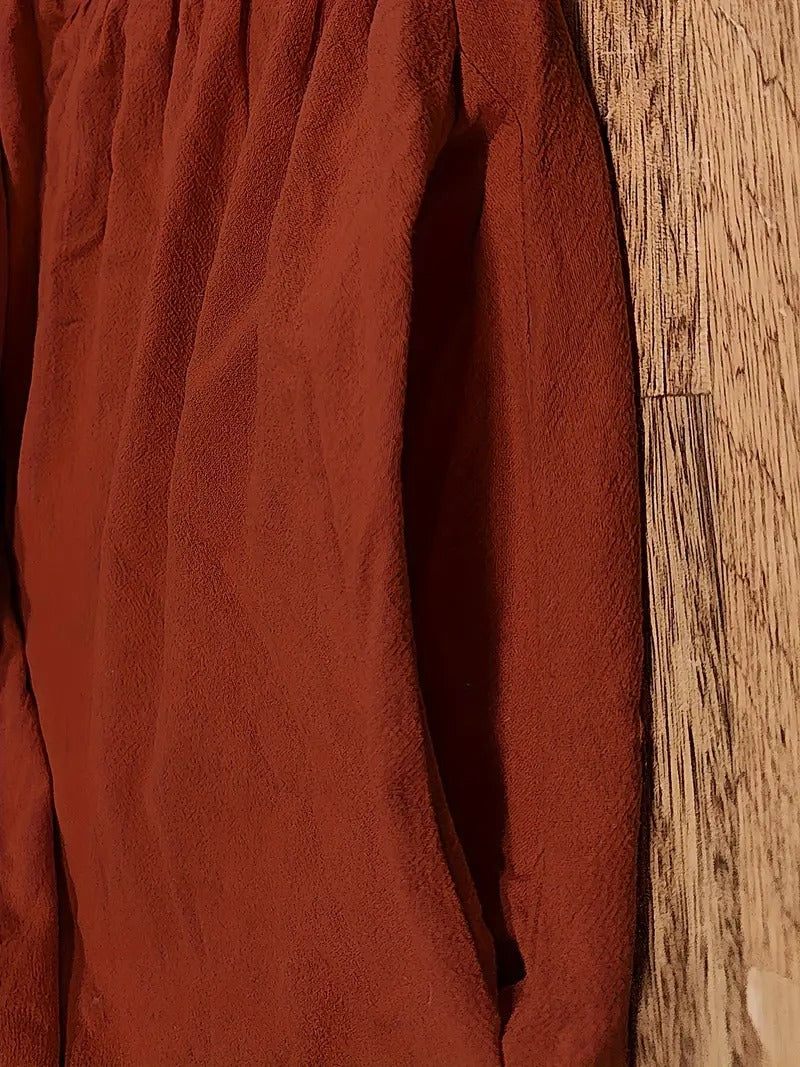 "Robe lin premium élégante avec poches, coupe flatteuse, couleurs variées, adaptée toutes saisons, confort assuré."