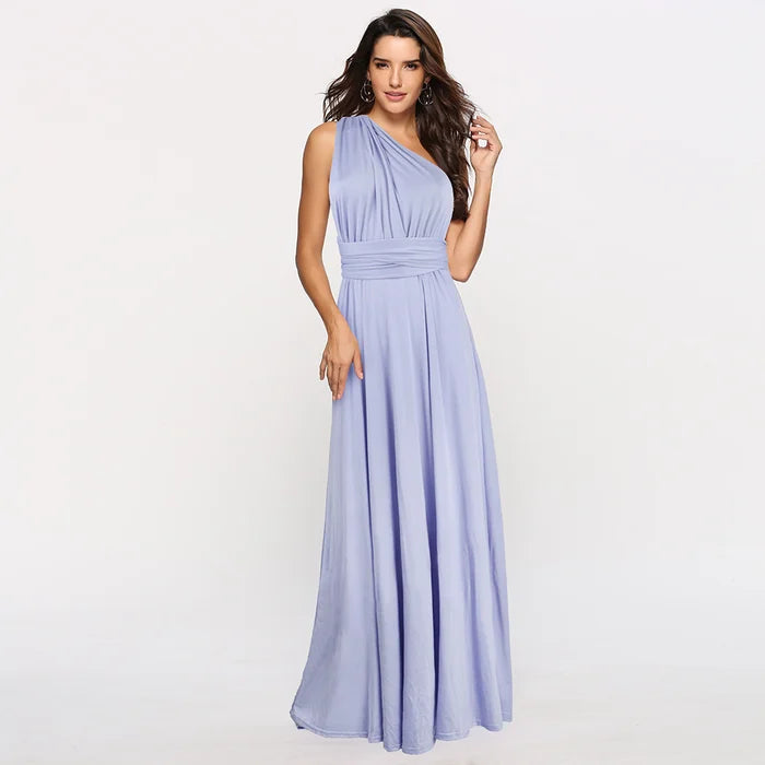 "Robe portefeuille élégante avec taille élastique, tissu respirant, coupe flatteuse pour occasions formelles et informelles."