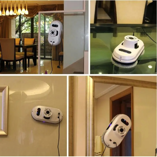 "Robot Laveur Intelligent sur fenêtre, nettoyage automatique efficace, AI avancée pour vitres impeccables."