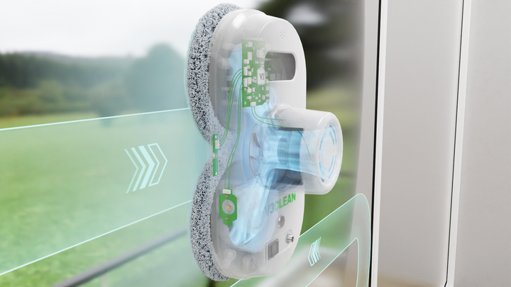 "Robot Laveur Intelligent sur fenêtre, nettoyage automatique efficace, AI avancée pour vitres impeccables."
