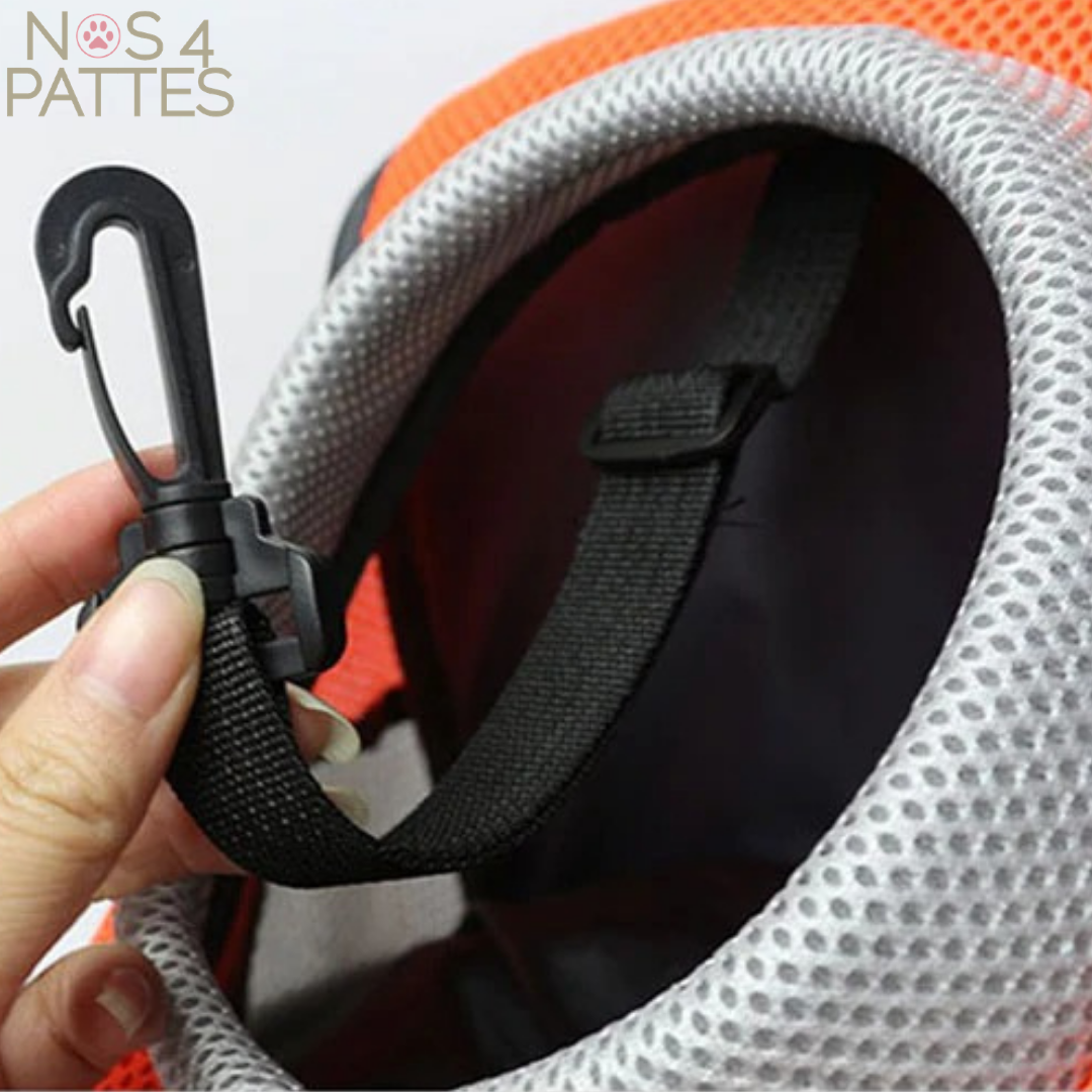 Sac à dos transport animaux ergonomique et résistant, avec sangle sécurité et matériaux respirants pour confort optimal.
