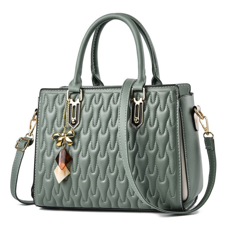 "Sac à main femme vintage Irene, grande capacité, design chic avec nœud, bandoulière ajustable pour style et praticité."