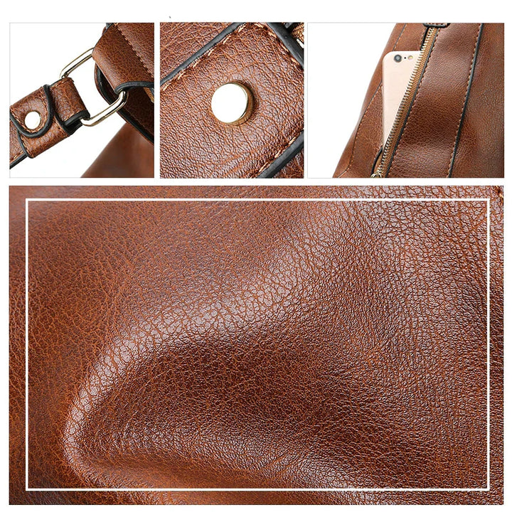 "Sac à main Hobo en cuir pour femme, design spacieux et lignes douces, couleur élégante, chic et fonctionnel."