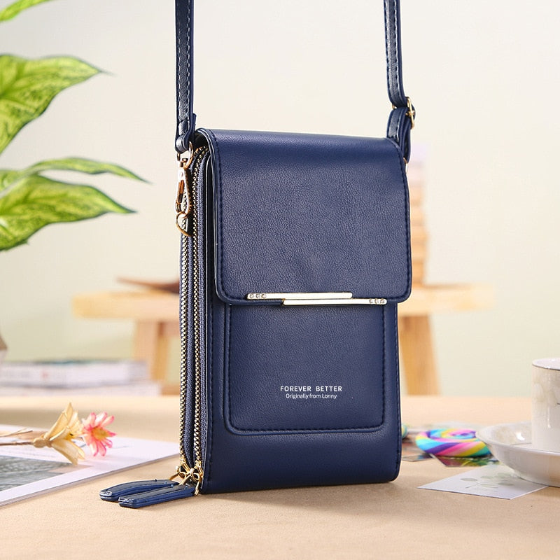 Sac bandoulière compact en cuir PU végétalien, élégant et moderne, pour femme, disponible en huit couleurs tendance.