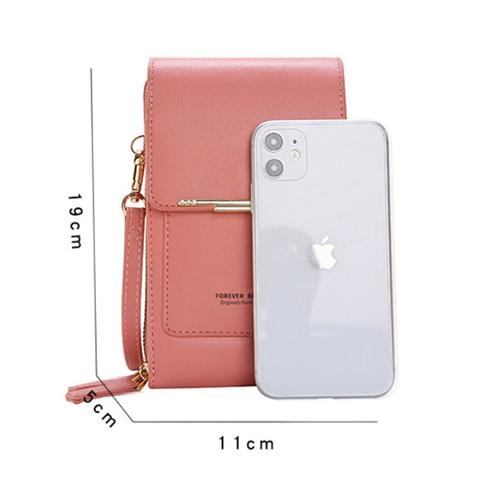 Sac bandoulière compact en cuir PU végétalien, élégant et moderne, pour femme, disponible en huit couleurs tendance.