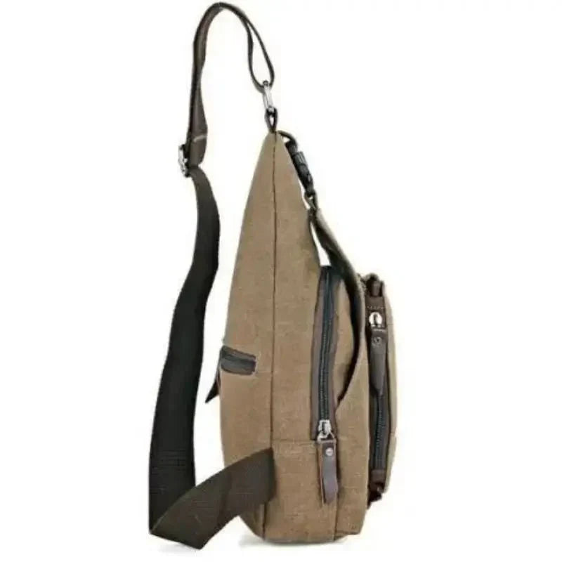 "Sac bandoulière robuste en toile ajustable, design élégant et confort optimal pour activités extérieures et urbaines."