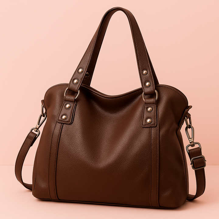 "Sac cabas en cuir PU souple noir, élégant et spacieux, avec fermeture zippée et bandoulière pour un style pratique."