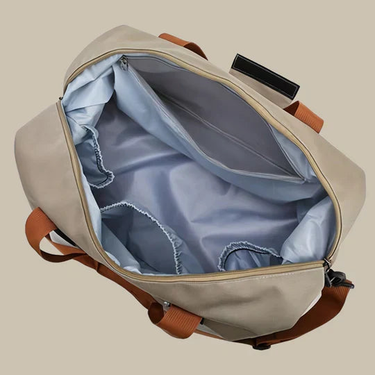 "Sac de sport homme élégant, spacieux, en tissu Oxford, multiple compartiments, bandoulière réglable, coloris variés."
