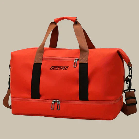 "Sac de sport homme élégant, spacieux, en tissu Oxford, multiple compartiments, bandoulière réglable, coloris variés."