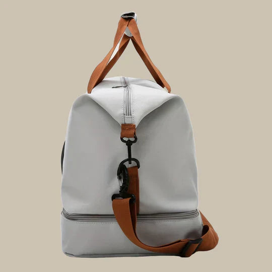 "Sac de sport homme élégant, spacieux, en tissu Oxford, multiple compartiments, bandoulière réglable, coloris variés."