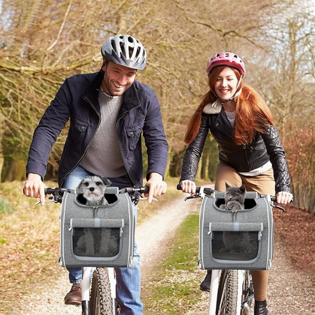 "Sac de transport pour chien à vélo, 3en1, multifonction, sécurisé et ventilé, pour excursions confortables avec votre animal