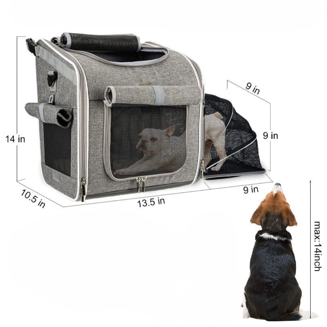 "Sac de transport pour chien à vélo, 3en1, multifonction, sécurisé et ventilé, pour excursions confortables avec votre animal