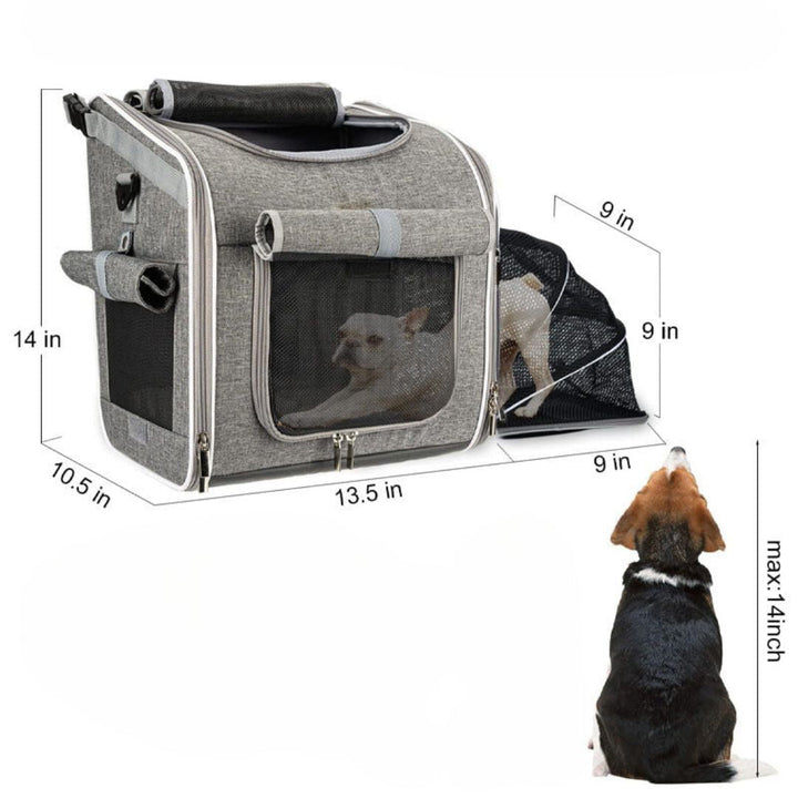 "Sac de transport pour chien à vélo, 3en1, multifonction, sécurisé et ventilé, pour excursions confortables avec votre animal