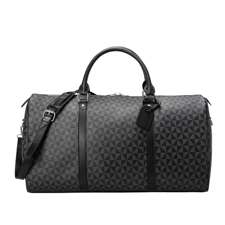 "Sac de voyage homme en cuir de luxe, élégant et robuste, avec ample espace, idéal pour tous vos voyages."