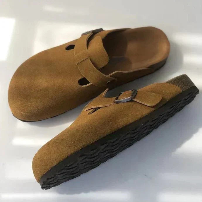 "Sandales en cuir premium pour homme, design élégant, bride réglable, semelle ergonomique, pour style et confort optimal."
