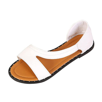 "Sandales orthopédiques de luxe pour femmes, cuir blanc et noir, design élégant et soutien confortable pour tous les jours."