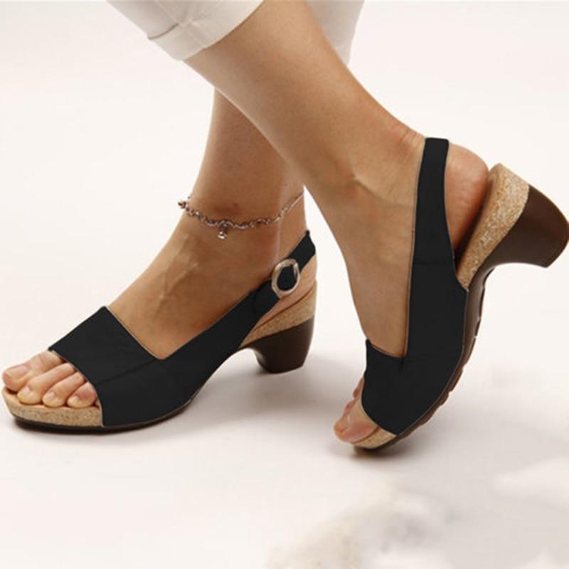"Sandales orthopédiques femme, élégantes, confortables, brides réglables, couleur rouge, semelle amortissante pour confort op