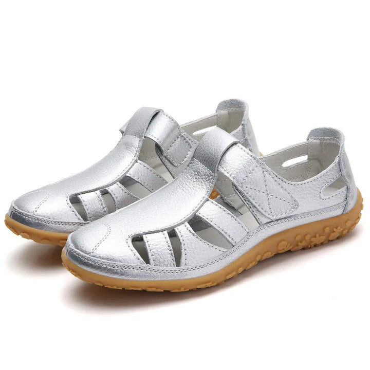 Sandales orthopédiques femme élégantes, semelle antidérapante, design moderne, idéales pour l'été et confort optimal.