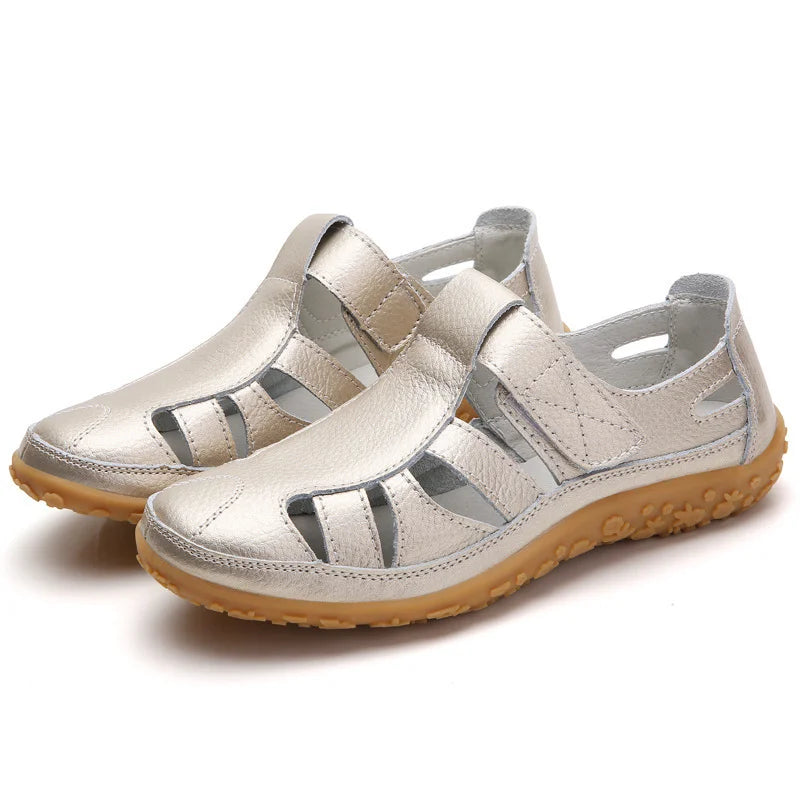 Sandales orthopédiques femme élégantes, semelle antidérapante, design moderne, idéales pour l'été et confort optimal.
