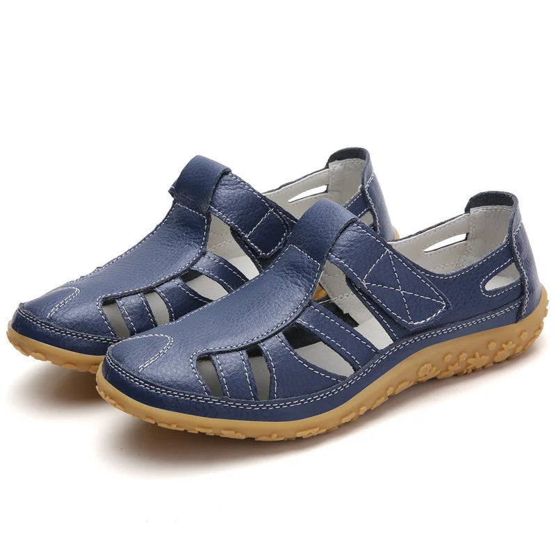Sandales orthopédiques femme élégantes, semelle antidérapante, design moderne, idéales pour l'été et confort optimal.