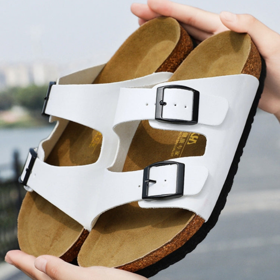 "Sandales orthopédiques femme, semelle ergonomique, design léger et respirant, idéal été, confort quotidien, style élégant."