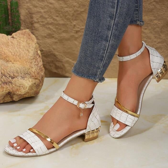 Sandales orthopédiques femme, semelle ergonomique, style décontracté chic, synthétique respirant, confort et soutien.