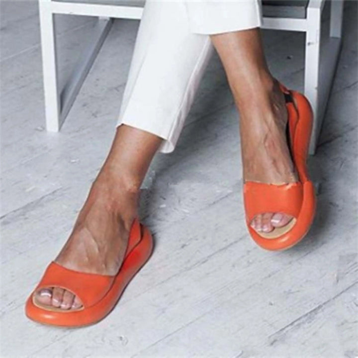 Sandales orthopédiques femmes estivales, légères, design élégant, semelle ergonomique, bande élastique, confort et style.