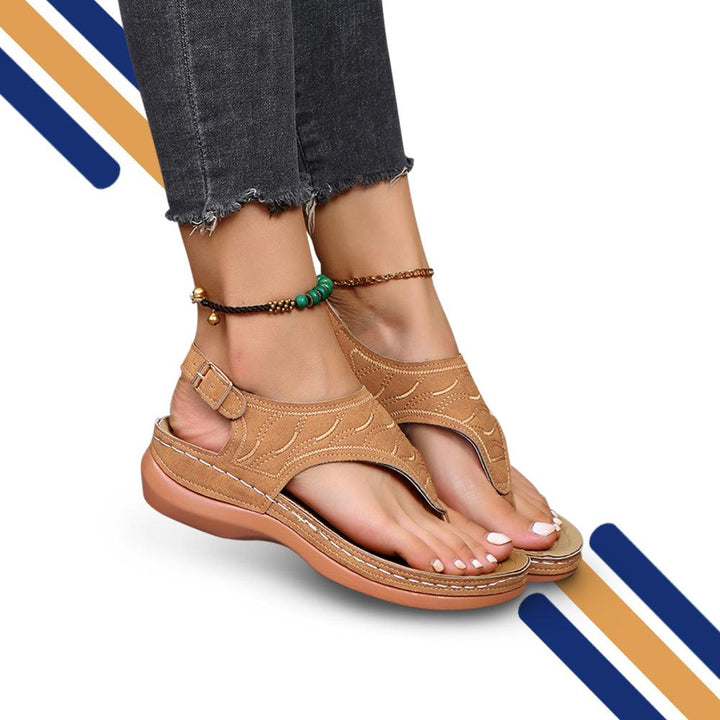 "Sandales orthopédiques légères pour femme avec soutien, semelle antidérapante et couleurs variées pour confort extrême."