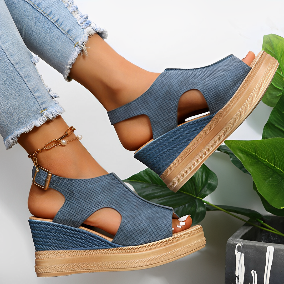Sandales orthopédiques Rosalie, élégantes et confortables, avec semelle souple, disponibles en plusieurs couleurs tendance.