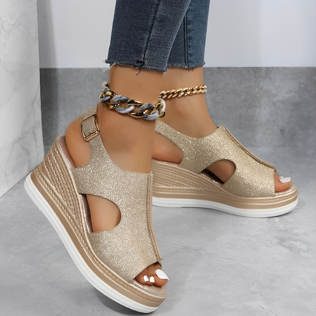"Sandales orthopédiques Rosalie pour femme, élégantes, semelle légère, disponibles en plusieurs couleurs, confort ultime."