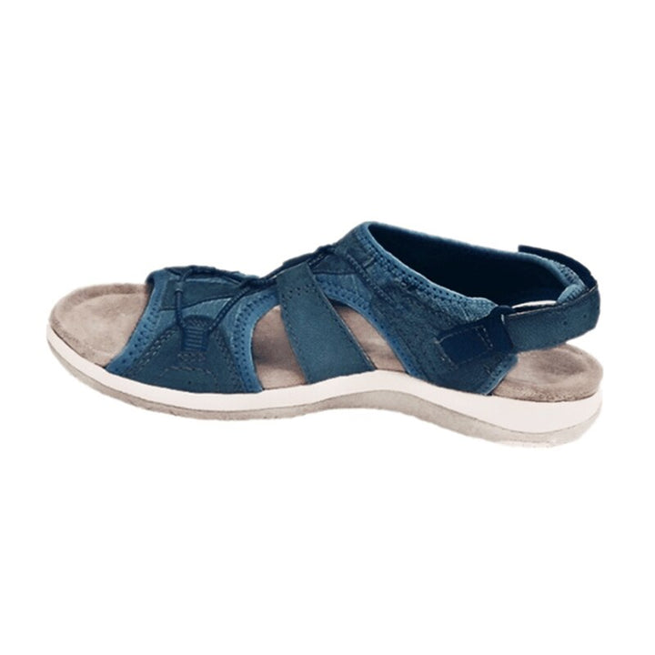 "Sandales pour femmes élégantes et confortables, couleur kaki, avec semelle antidérapante et soutien plantaire supérieur."