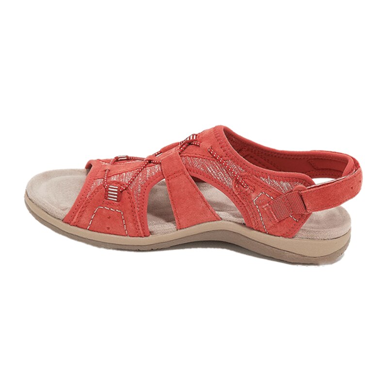 "Sandales pour femmes élégantes et confortables, couleur kaki, avec semelle antidérapante et soutien plantaire supérieur."