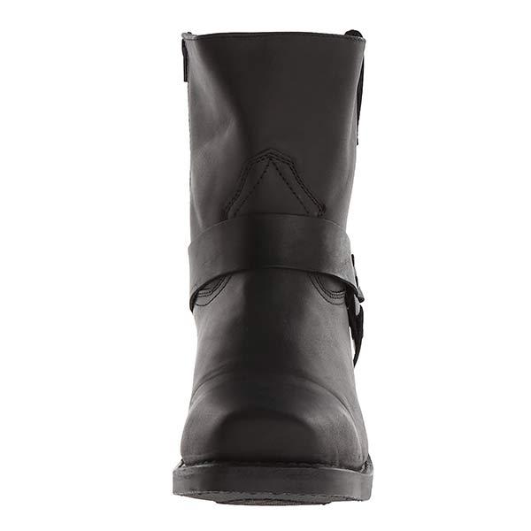 "Santiags élégantes en cuir pour homme avec zip latéral, design vintage robuste, semelle en caoutchouc, style western."