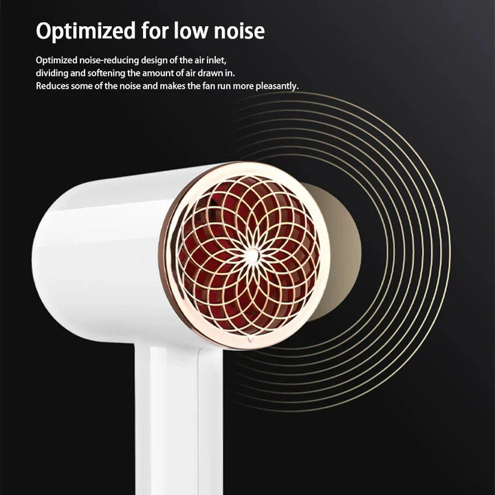 "Sèche-cheveux 2400W, design élégant, technologie ionique, air chaud et froid pour coiffage parfait"