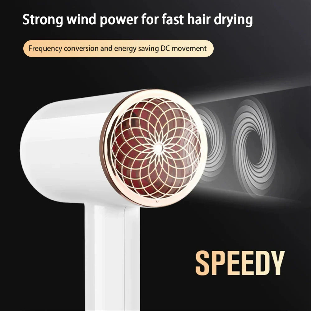 "Sèche-cheveux 2400W, design élégant, technologie ionique, air chaud et froid pour coiffage parfait"