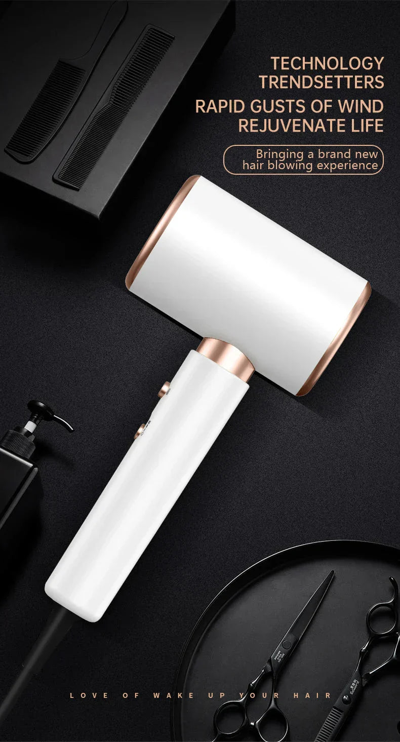 "Sèche-cheveux 2400W, design élégant, technologie ionique, air chaud et froid pour coiffage parfait"