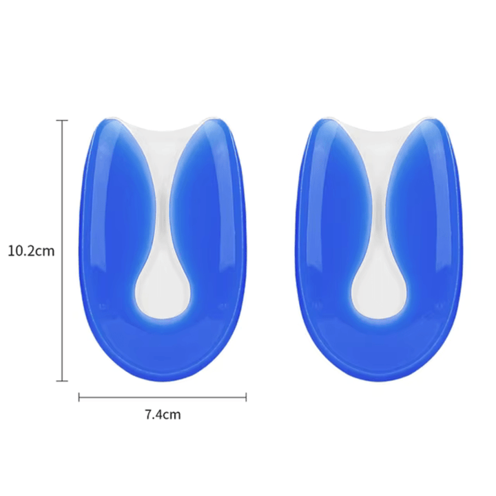 "Semelles gel confort épine calcanéenne, profil, soutien ergonomique pour fasciite plantaire, accessoires chaussures"