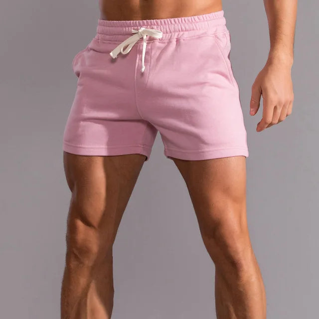 "Short homme Lucien en coton léger, style décontracté, avec poches latérales, idéal pour l'été."