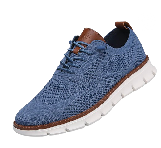 "Sneakers orthopédiques homme, tige maille respirante, semelle alvéolée, style moderne pour confort urbain"